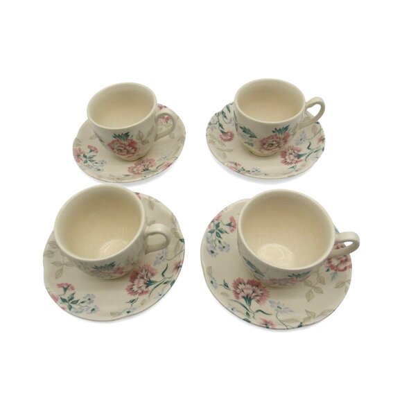 JOHNSON BROTHERS Floral Tea Cup and Saucer Sets England Vintage - Picture 3 of 12